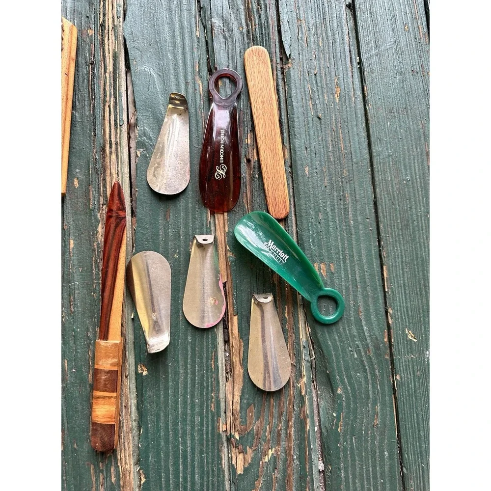 Shoe Shining Brushes Lot‎ of 9 Horse Hair Shoe Polishing Brushes Vintage